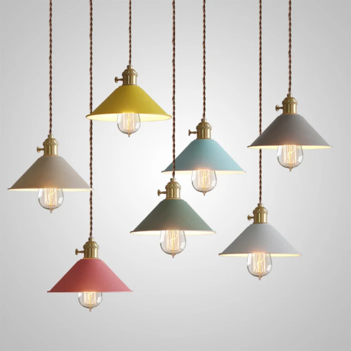 Светильник подвесной BRAID зеленый ImperiumLoft