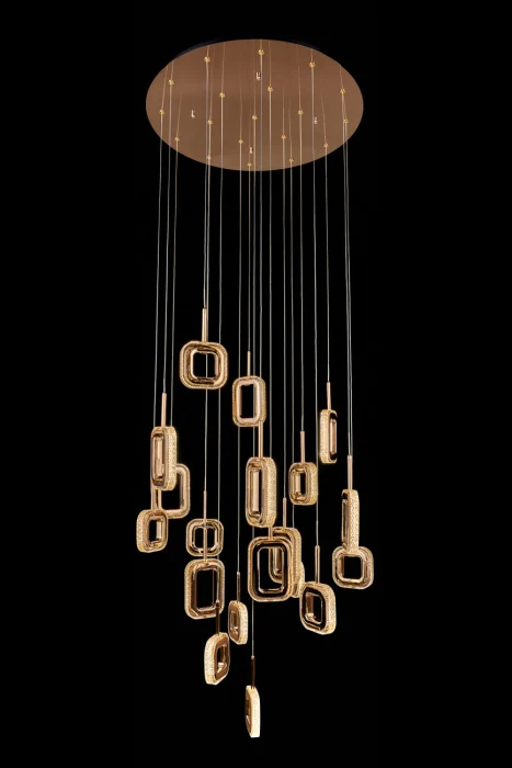 Подвесная люстра Leon Theona LE7701/19 Gold