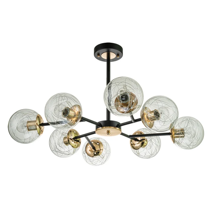 Потолочная люстра на штанге MIRACLE ESCADA 1146/8P