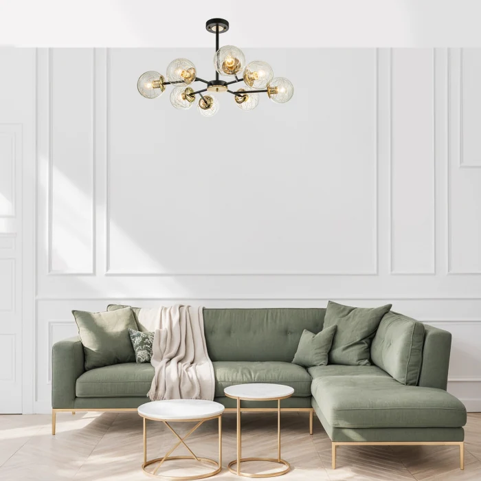 Потолочная люстра на штанге MIRACLE ESCADA 1146/8P