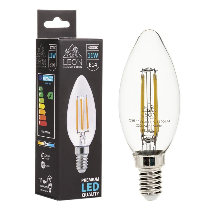 Светодиодная лампа Leon LE-C35-11W-4000K-E14/CL