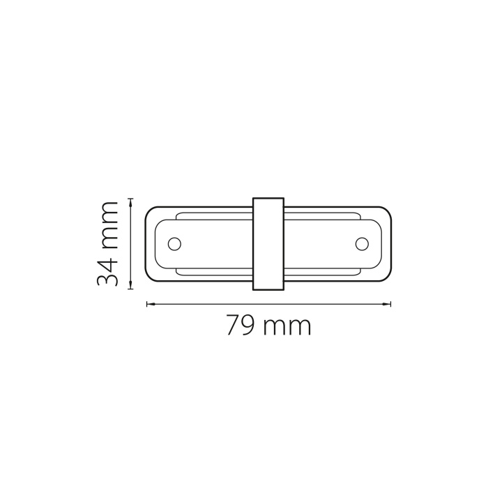 Коннектор Track 1 gray LIGHTSTAR 502109