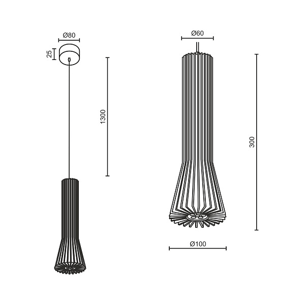 Подвесной светильник Ledron LPL152 White