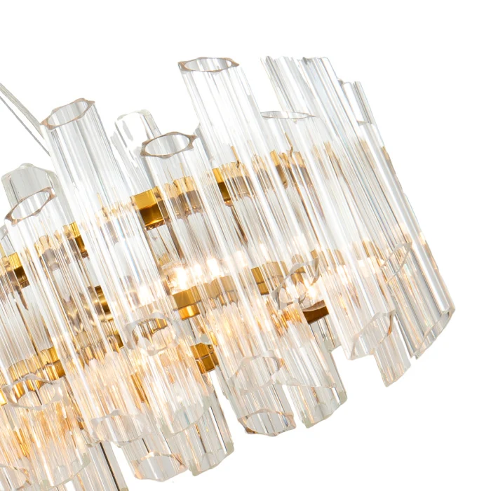 Люстра подвесная Delight Collection KG0769P-12L clear/ brass