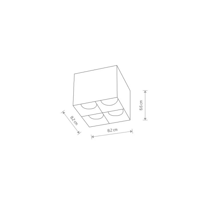 Накладной светильник Nowodvorski Midi Led White/Black 10047