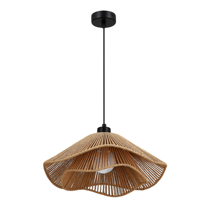 Светильник подвесной бежевый/черный E27 1*40W SLE6023-603-01