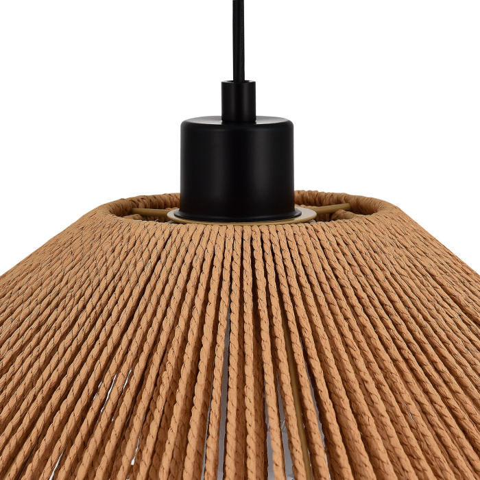 Светильник подвесной бежевый/черный E27 1*40W SLE6023-603-01