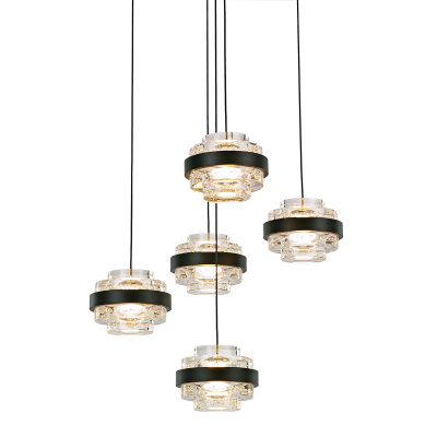 Подвесной светильник Delight Collection Indiana MD22030002-5A black/clear