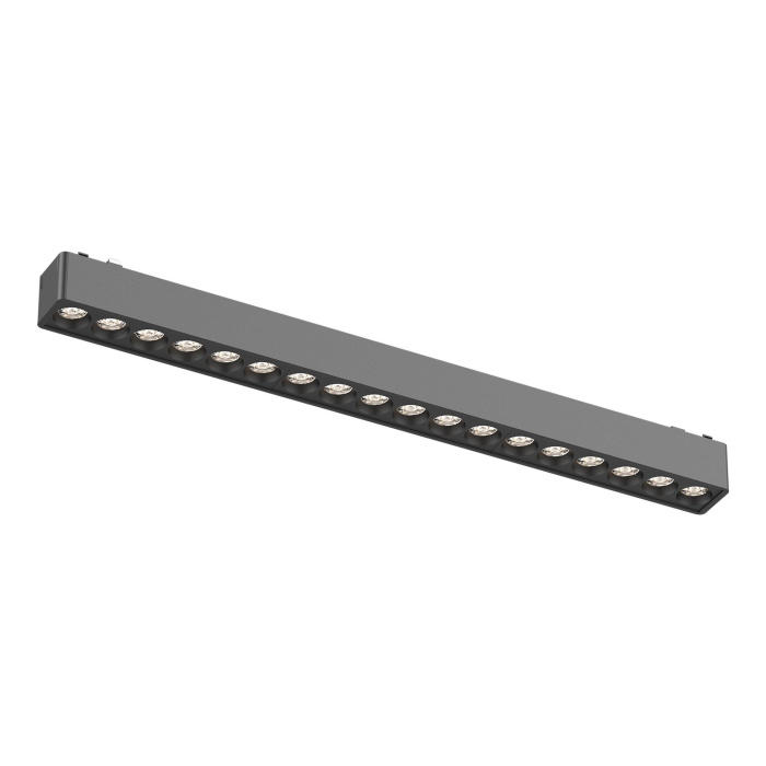 Магнитный трековый светильник Черный LED 1*18W 4000K 1 560Lm Ra>90 36° IP20 L338xW26xH2 ST673.446.18