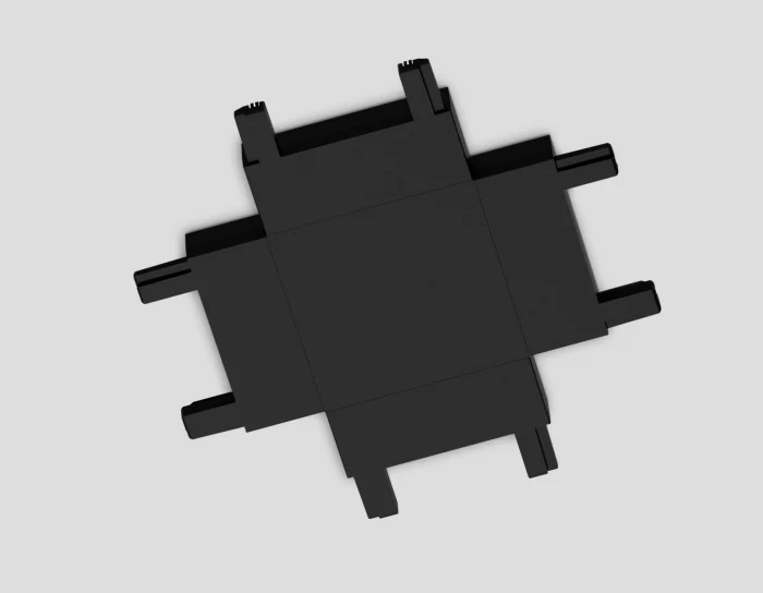 Коннектор X-образный для накладного шинопровода Magnetic Ultra Slim Ambrella light GV1127