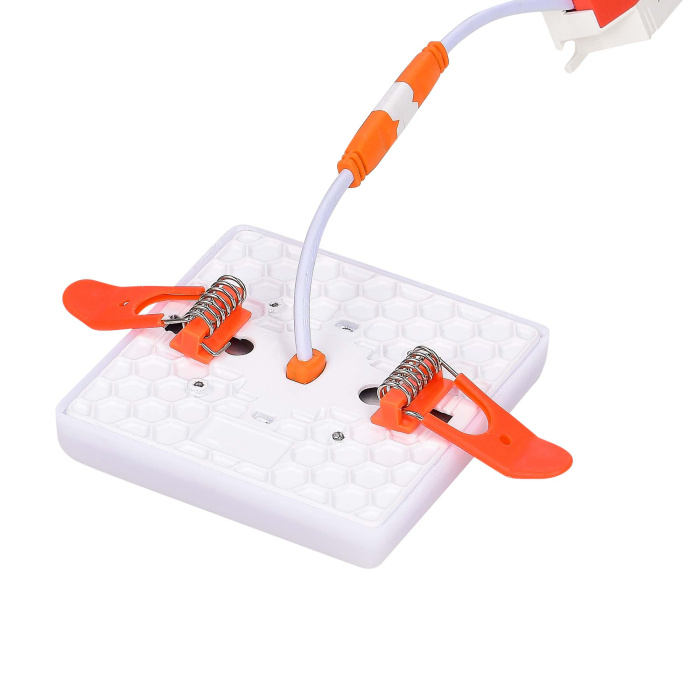 Светильник встраиваемый Белый LED 1*8W 3000K 690Lm Ra80 120° IP20 L90xW90xH20 85-265V ST700.038.08