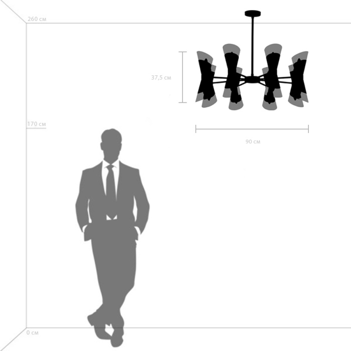 Люстра потолочная Strato Lightstar 817162