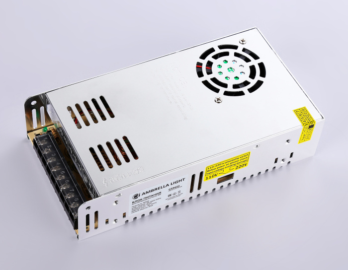 Блок питания для светодиодной ленты 12V 400W 33.3A IP20 90-260V 215*115*50 GS9552 Ambrella light GS9552