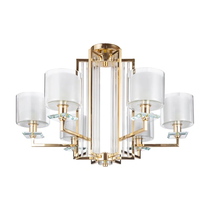 Люстра Crystal Lux NICOLAS SP-PL6 GOLD/WHITE