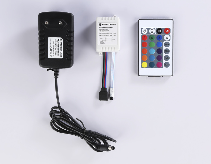 Комплект светодиодной ленты RGB Ambrella Light 5m GS2502 5050 60Led /14.4W m/ 12V IP65 RGB 5m Ambrella light GS2502