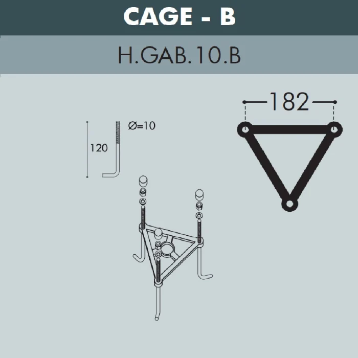 Садово-парковый светильник Fumagalli ARTU BISSO/ANNA 1L E22.158.S10.AXE27