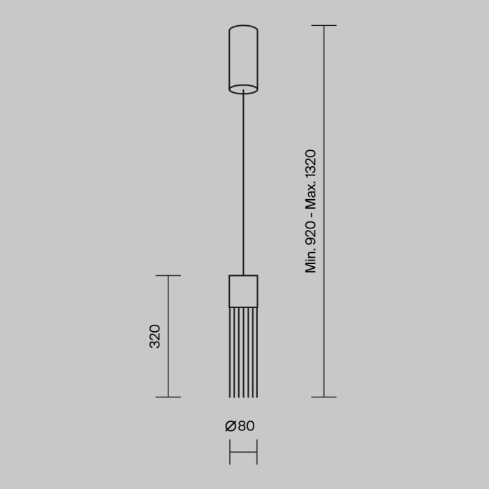 Подвесной светильник Maytoni Imaginary MOD190PL-L5G3K