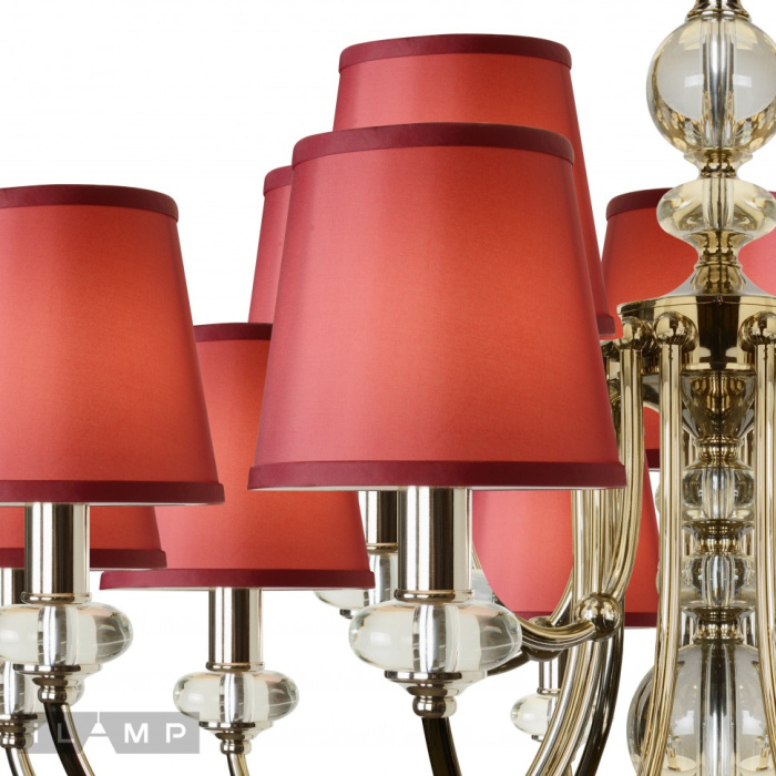 Подвесная люстра iLamp Magic P2344-10+5 Никель+белый