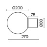Светильник настенный Maytoni Bold O598WL-01B1