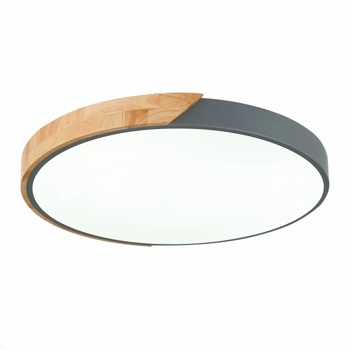 SLE200972-01 Светильник потолочный Серый, Светлое дерево/Белый LED 1*45W