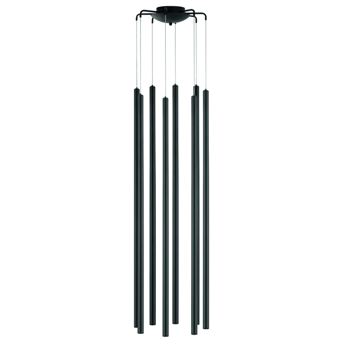 Подвесная люстра TUBO LED 40W 2560LM 25G ЧЕРНЫЙ 4000K Lightstar L8T747447