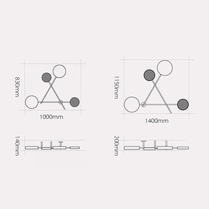 Бра Iride Bernhardt dots 100 cm Черный ImperiumLoft