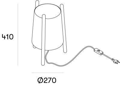 Настольная лампа Leds C4 WOODY