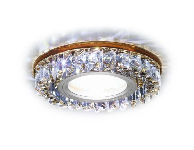 Встраиваемый точечный светильник MR16 со светодиодной подсветкой Ambrella light S255 BR