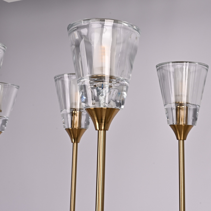 Люстра TORCHE DE VERRE Linear Chandelier 12 ImperiumLoft