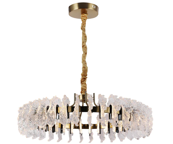 Люстра Мару латунь/черный жемчуг d82 h150 Led 60W (3000K) Kink Light 07695-80,36-29