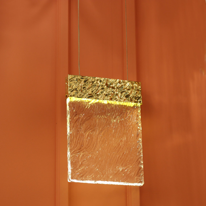 Подвесной светильник Cloyd ESCOBAR P1 / выс. 23 см - золото (арт.10681)