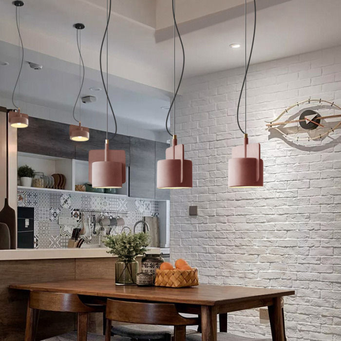 Подвесной бетонный светильник SKOVL C Песочный ImperiumLoft