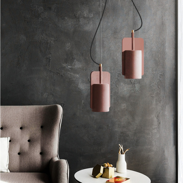 Подвесной бетонный светильник SKOVL C Песочный ImperiumLoft