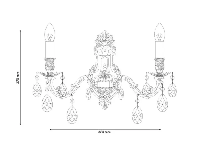 Бра Lucia Tucci FIRENZE W141.2 antique