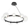 Люстра Crystal Lux BOSQUE SP9 BLACK/TRANSPARENT
