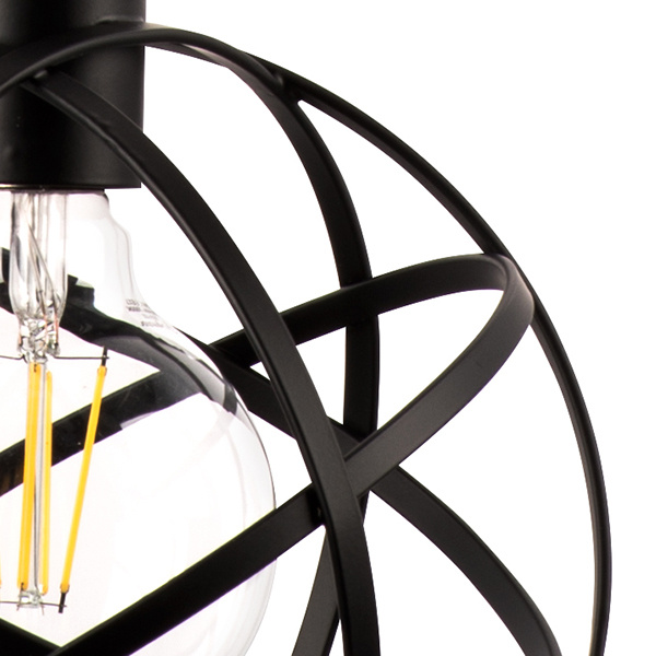 Светильник подвесной GABBIA 1х40W E27 ЧЕРНЫЙ (в комплекте) 732417 (SD1457/1)