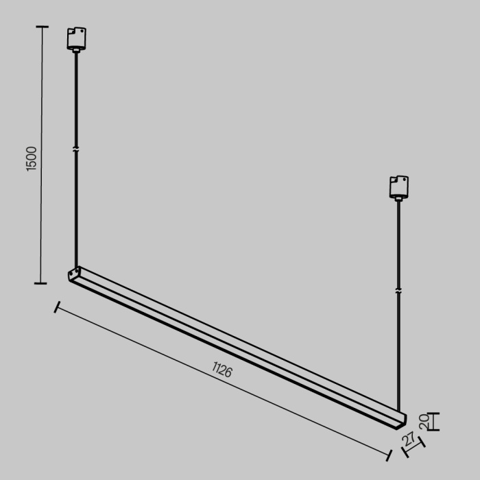 Трековый светильник Maytoni Basis TR170-1-52W3K-B