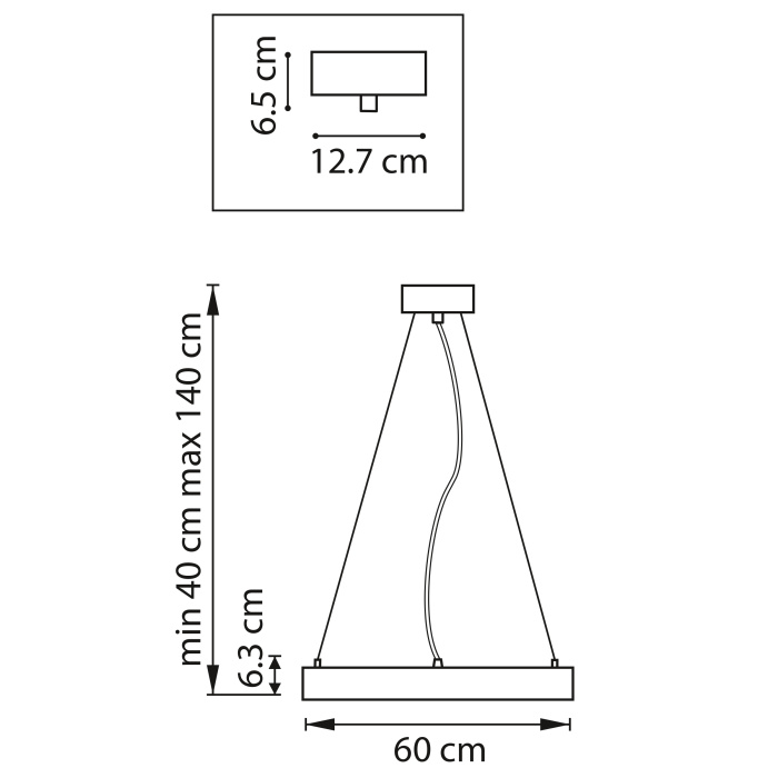 Подвесной светодиодный светильник Saturno Lightstar 748023