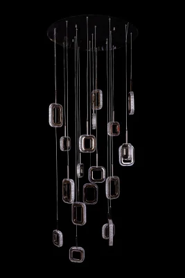 Подвесная люстра Leon Theona LE7701/19 Black Chrome