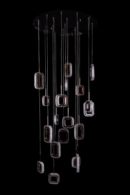 Подвесная люстра Leon Theona LE7701/19 Black Chrome