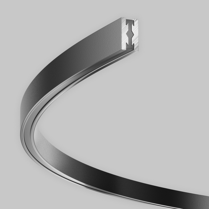 Шинопровод круглый из полукругов Maytoni Busbar trunkings Flarity TRX154-2SR-D1200-B