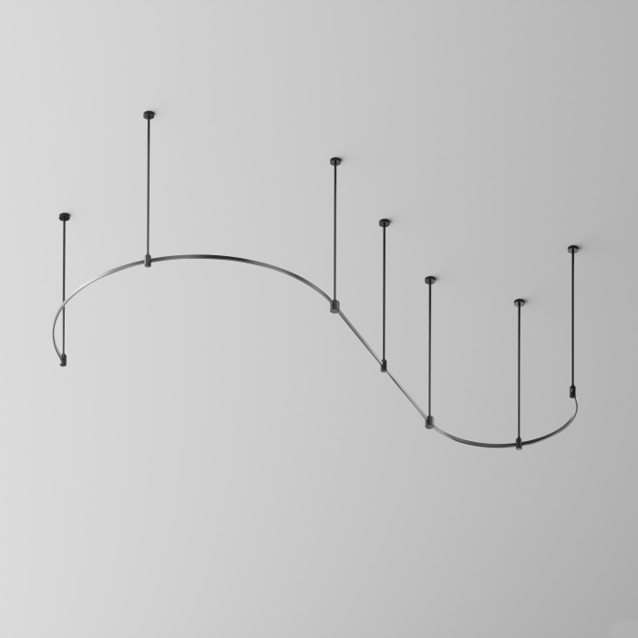 Шинопровод круглый из полукругов Maytoni Busbar trunkings Flarity TRX154-2SR-D1200-B