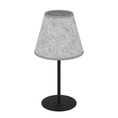 Настольная лампа ALSAGER, 1X40W (E27), H395, сталь, черный / фетр, серый EGLO 43986