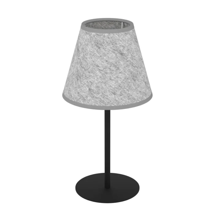 Настольная лампа ALSAGER, 1X40W (E27), H395, сталь, черный / фетр, серый EGLO 43986