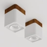 Накладной светильник Ledron TUBING Wooden 30 White