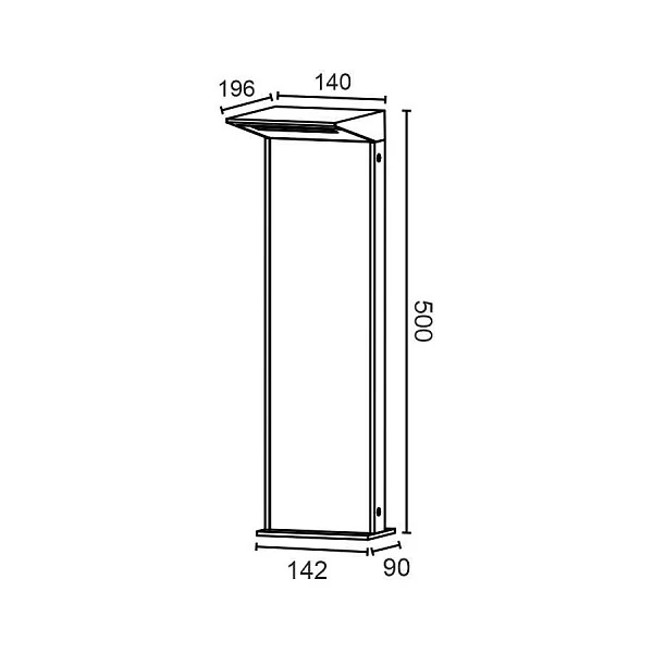 Уличный столб Ledron Timber H6048WD-500