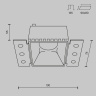 Встраиваемый светильник Maytoni Share DL051-01-GU10-SQ-WS
