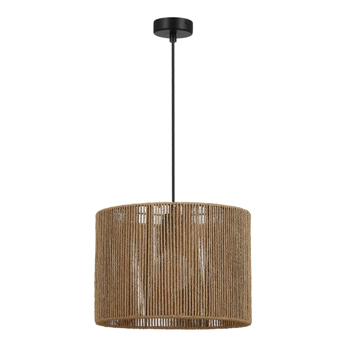 Светильник подвесной бежевый/черный E27 1*40W SLE6024-603-01