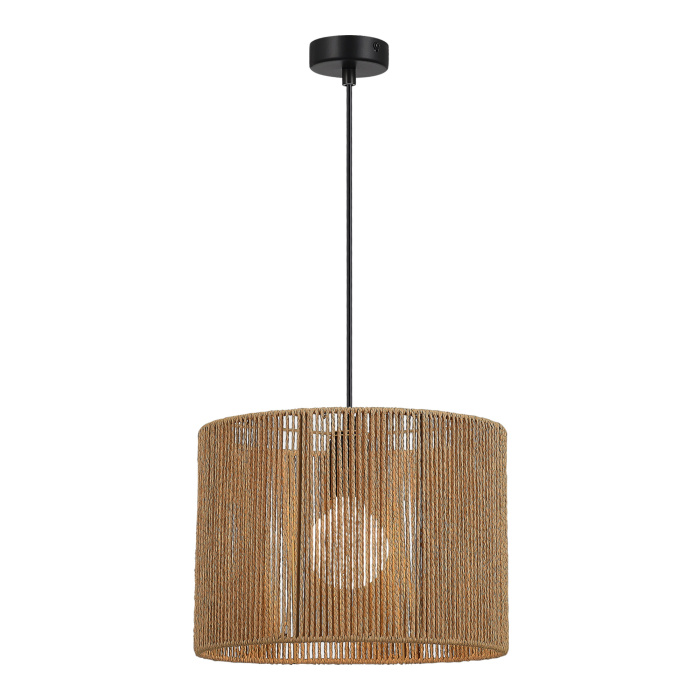 Светильник подвесной бежевый/черный E27 1*40W SLE6024-603-01