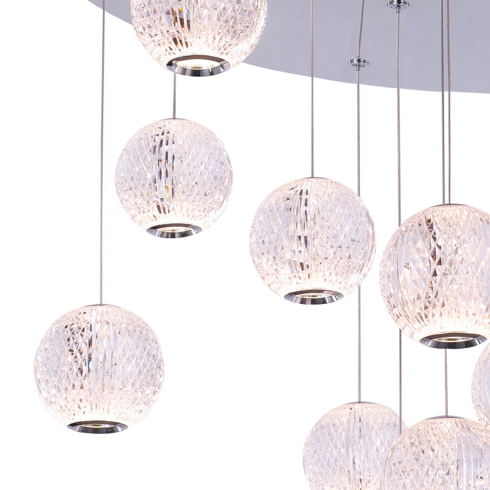 Подвесной светильник Delight Collection Elliot Diamante MD20001012-17A chrome